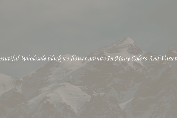Beautiful Wholesale black ice flower granite In Many Colors And Varieties
