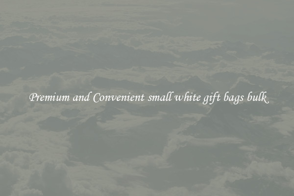 Premium and Convenient small white gift bags bulk