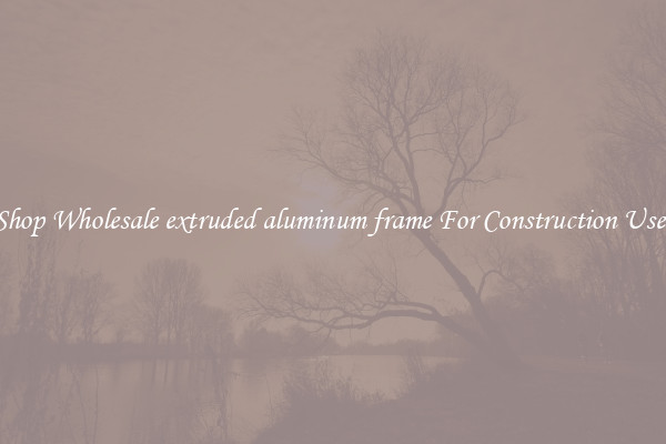 Shop Wholesale extruded aluminum frame For Construction Uses