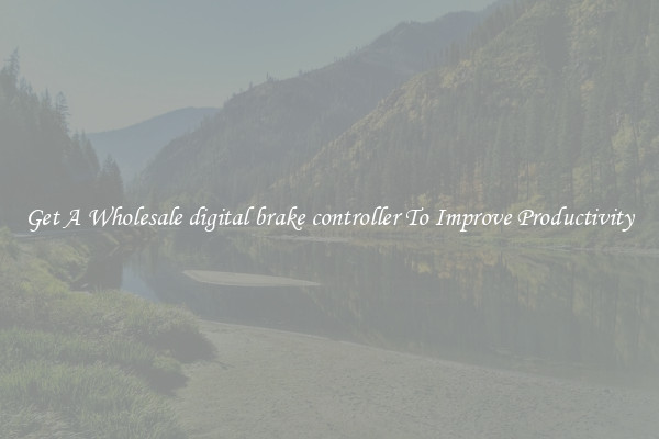 Get A Wholesale digital brake controller To Improve Productivity