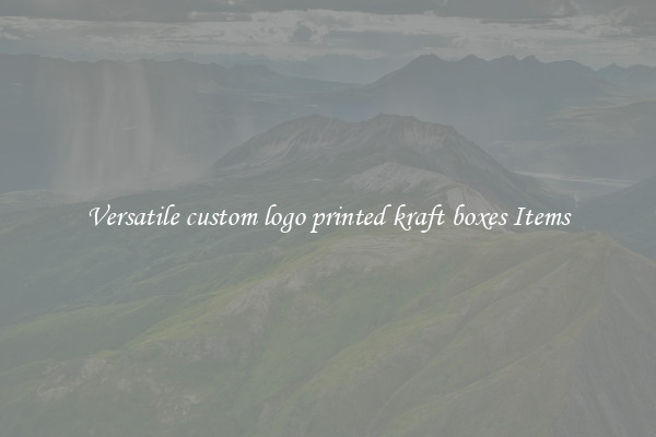 Versatile custom logo printed kraft boxes Items