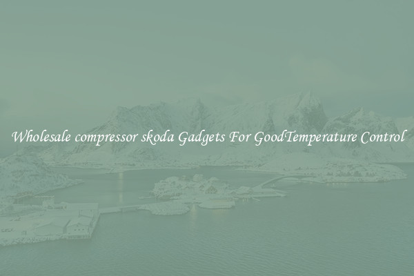 Wholesale compressor skoda Gadgets For GoodTemperature Control