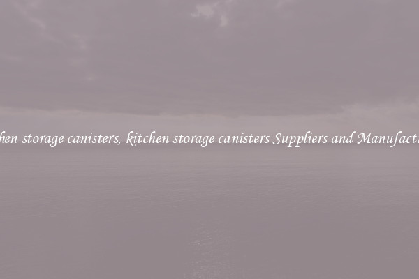 kitchen storage canisters, kitchen storage canisters Suppliers and Manufacturers