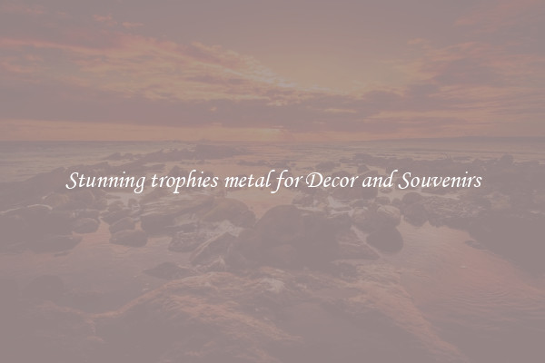 Stunning trophies metal for Decor and Souvenirs
