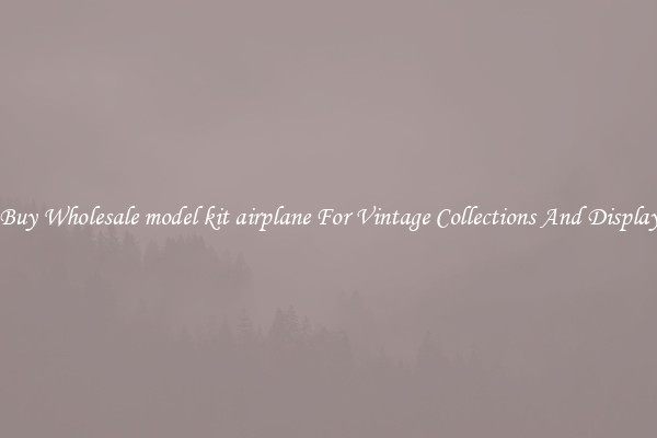 Buy Wholesale model kit airplane For Vintage Collections And Display