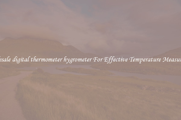 Wholesale digital thermometer hygrometer For Effective Temperature Measurement