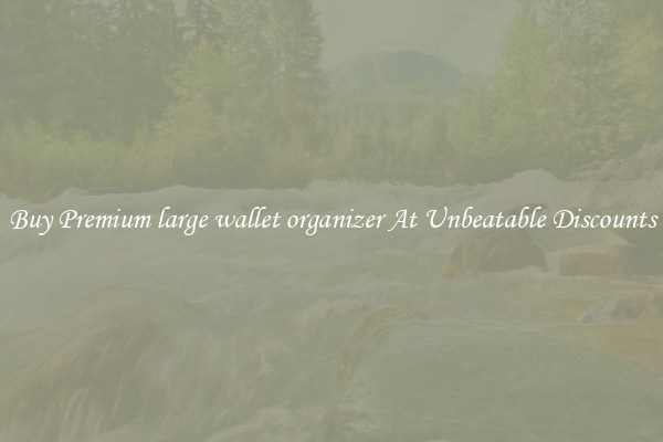 Buy Premium large wallet organizer At Unbeatable Discounts