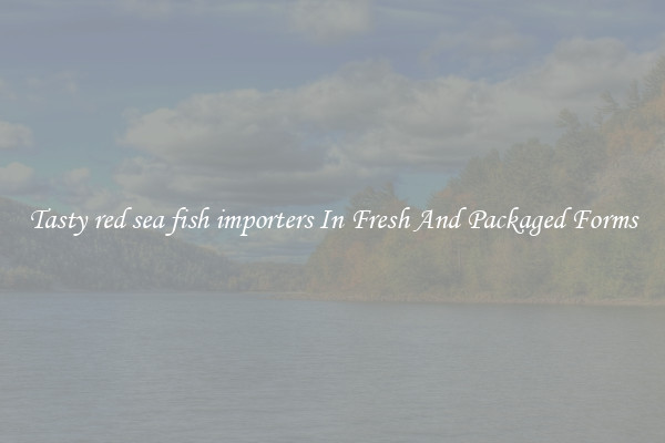 Tasty red sea fish importers In Fresh And Packaged Forms