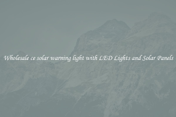 Wholesale ce solar warning light with LED Lights and Solar Panels