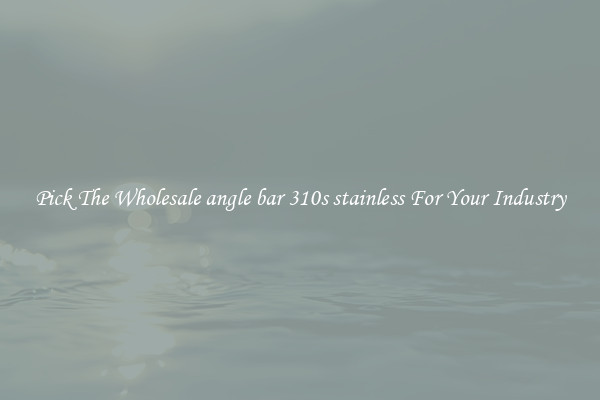 Pick The Wholesale angle bar 310s stainless For Your Industry