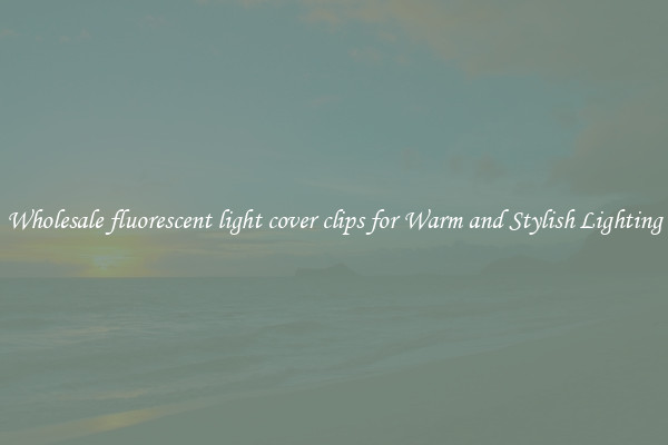 Wholesale fluorescent light cover clips for Warm and Stylish Lighting