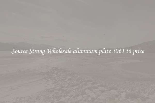 Source Strong Wholesale aluminum plate 5061 t6 price