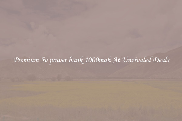 Premium 5v power bank 1000mah At Unrivaled Deals