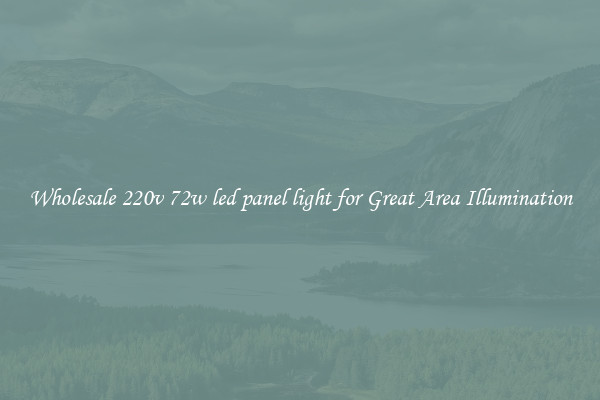Wholesale 220v 72w led panel light for Great Area Illumination